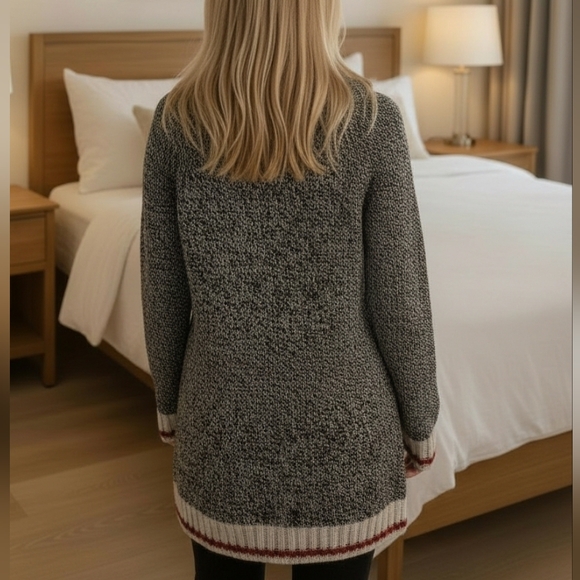 M • Roots • Salt & Prepper Cabin Classic Knit Cowl Neck Sweater Dress - Picture 3 of 8